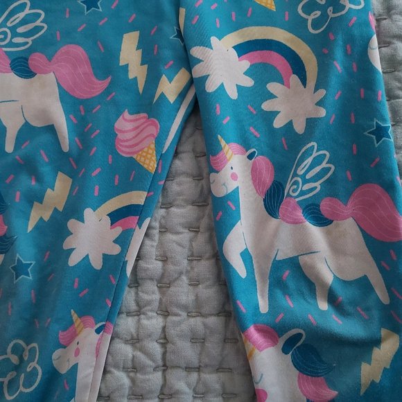 Colorful kids bundle: Unicorn pants and Circus colors skort - Picture 2 of 6